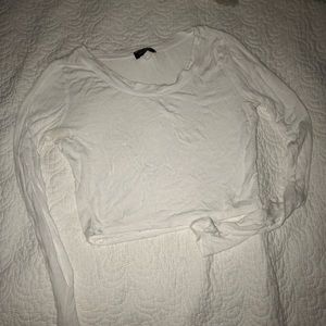 White crop top